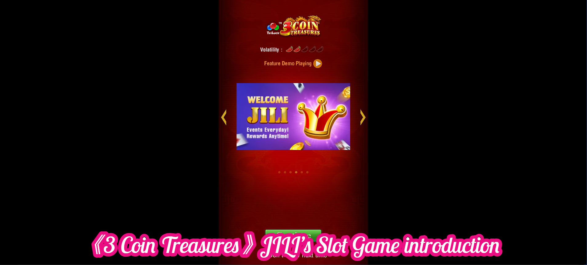 《3 Coin Treasures》JILI’s Slot Game introduction