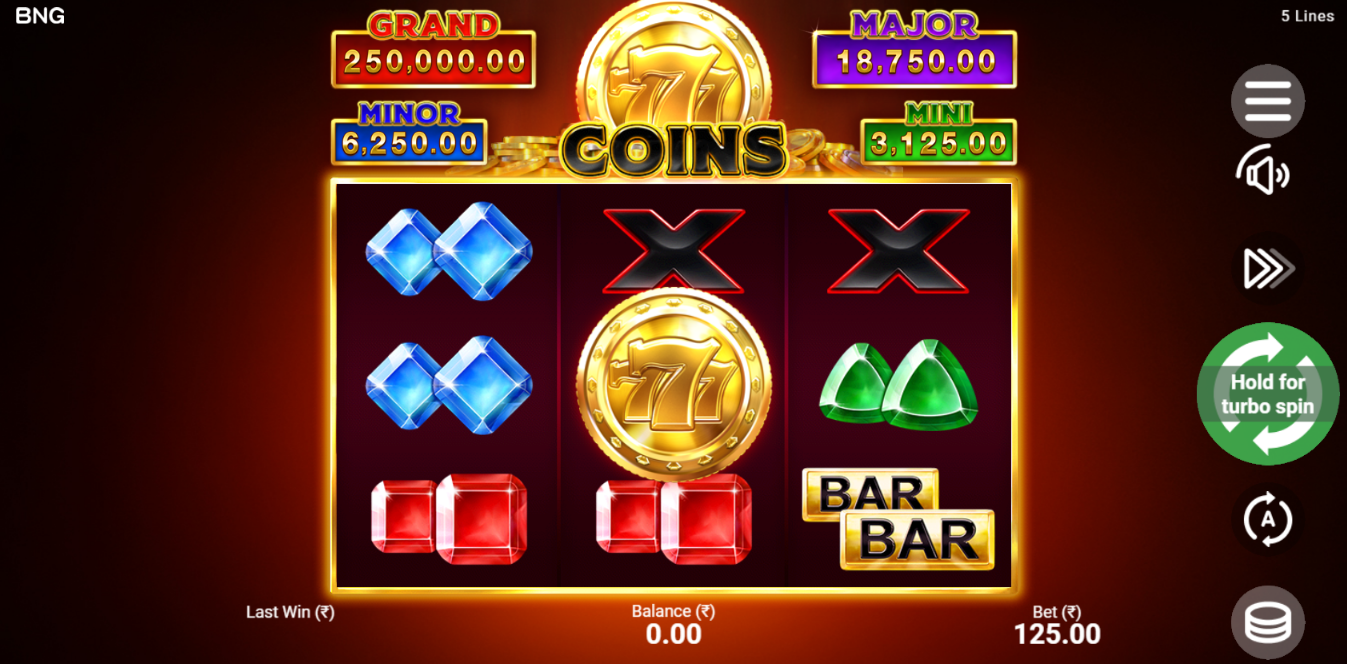 《777 Coins》BNG slot machine game detailed introduction