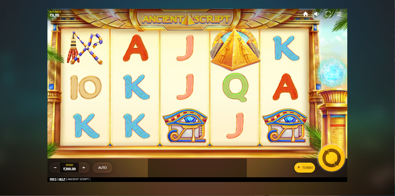 《Ancient Script》RT slot machine game detailed introduction