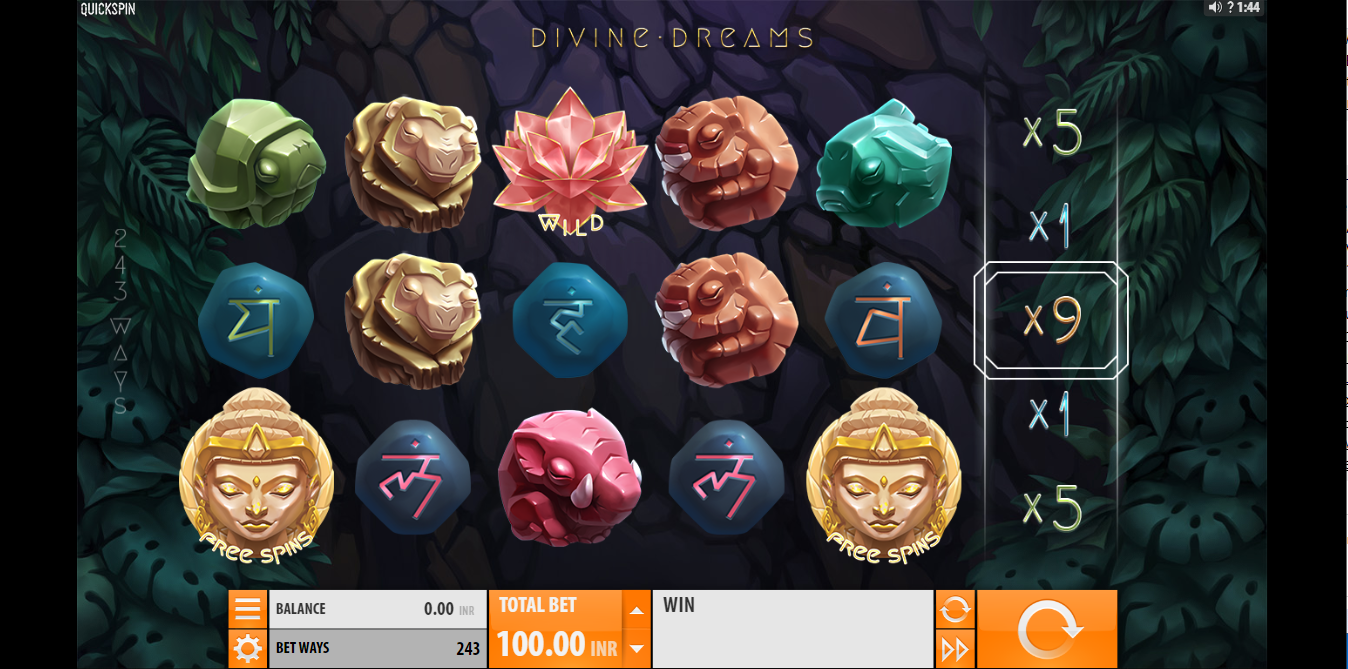 《Divine Dreams》QS slot machine game detailed introduction