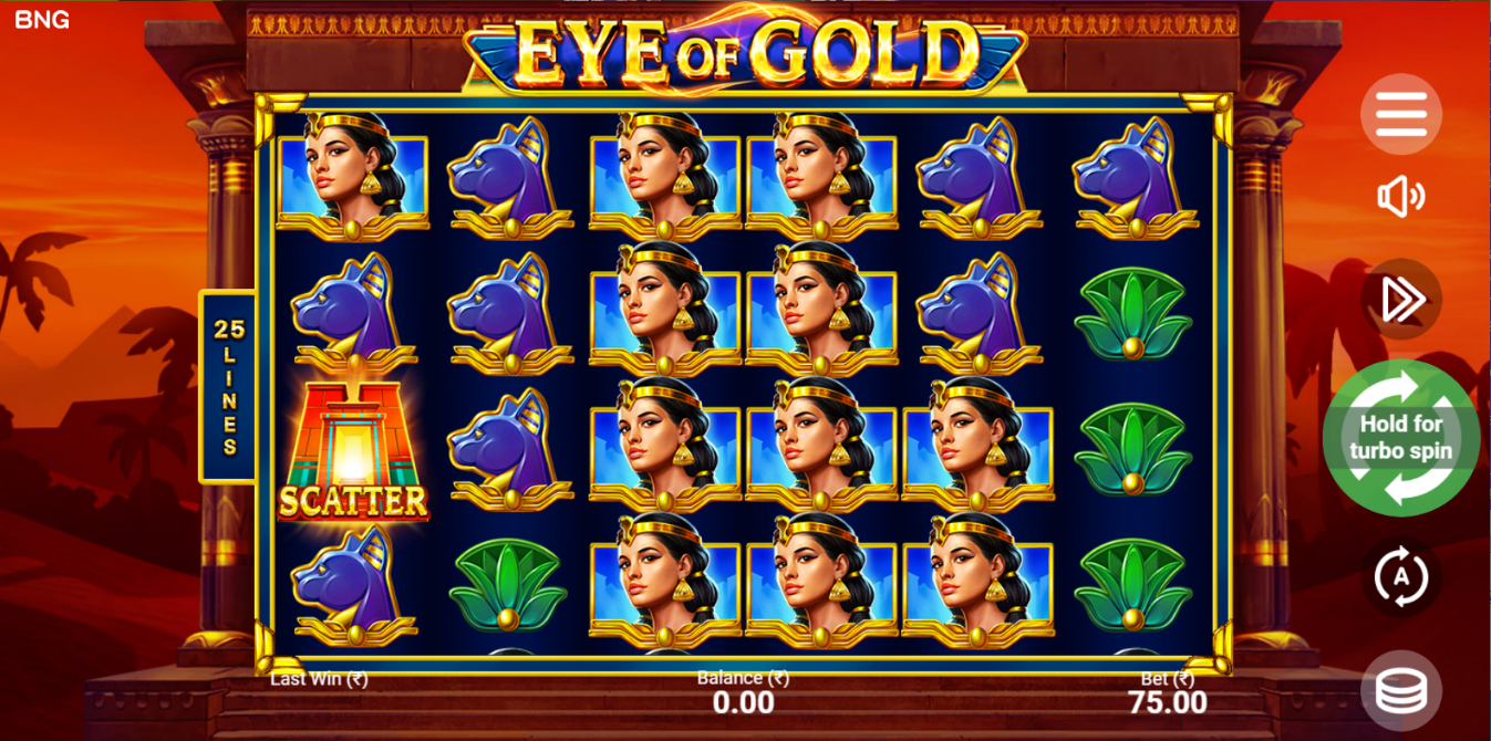 《Eye of Gold》BNG slot machine game detailed introduction