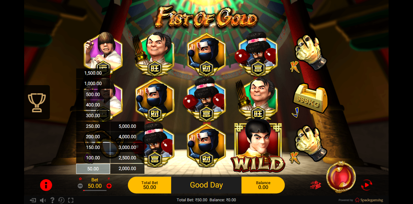 《Fist of Gold》SG slot machine game detailed introduction