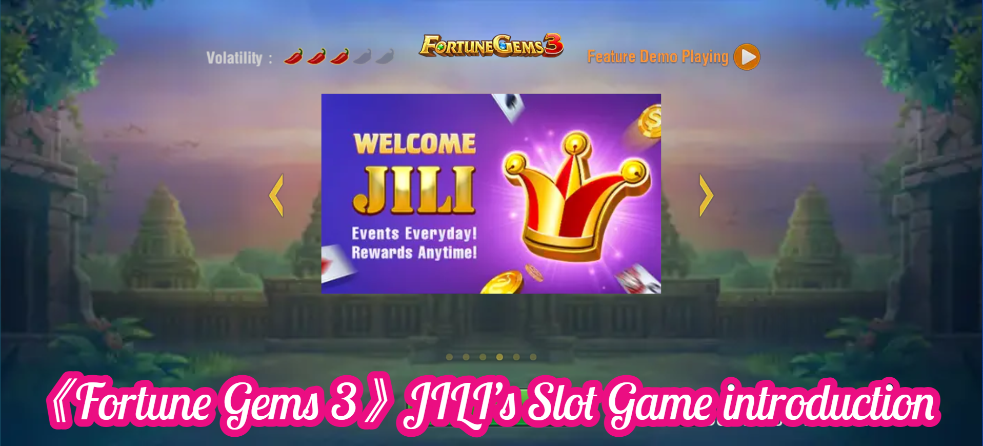 《Fortune Gems 3》JILI’s Slot Game introduction