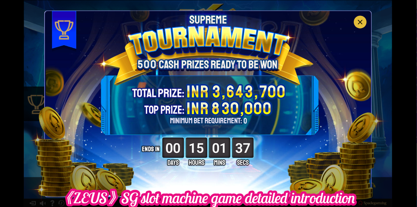 《ZEUS》SG slot machine game detailed introduction