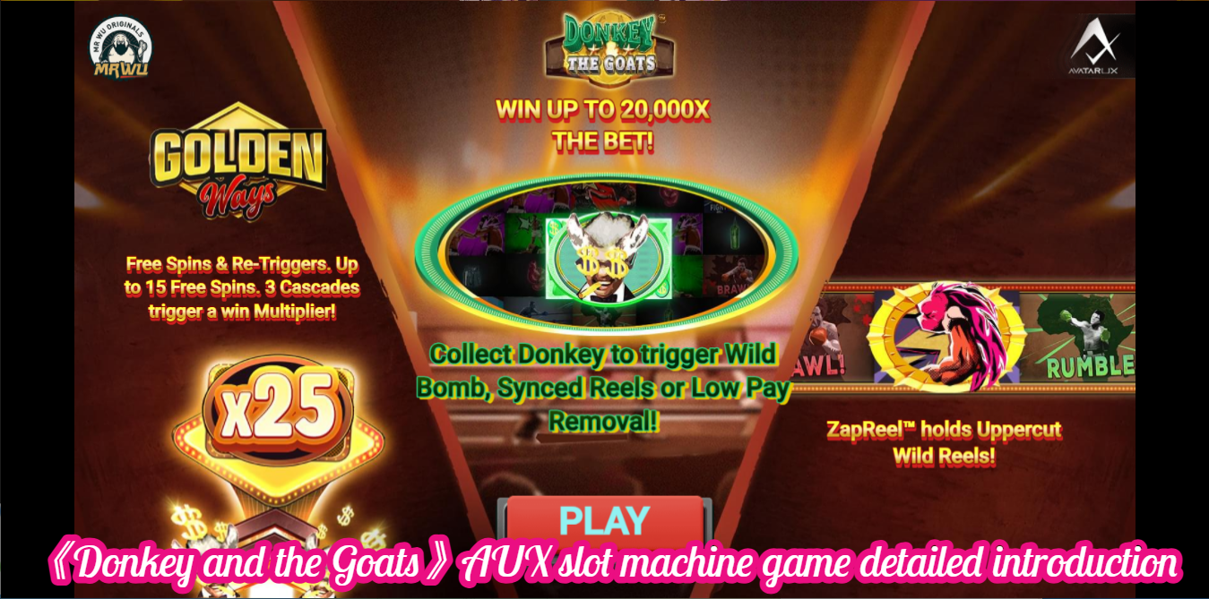 《Donkey and the Goats》AUX slot machine game detailed introduction