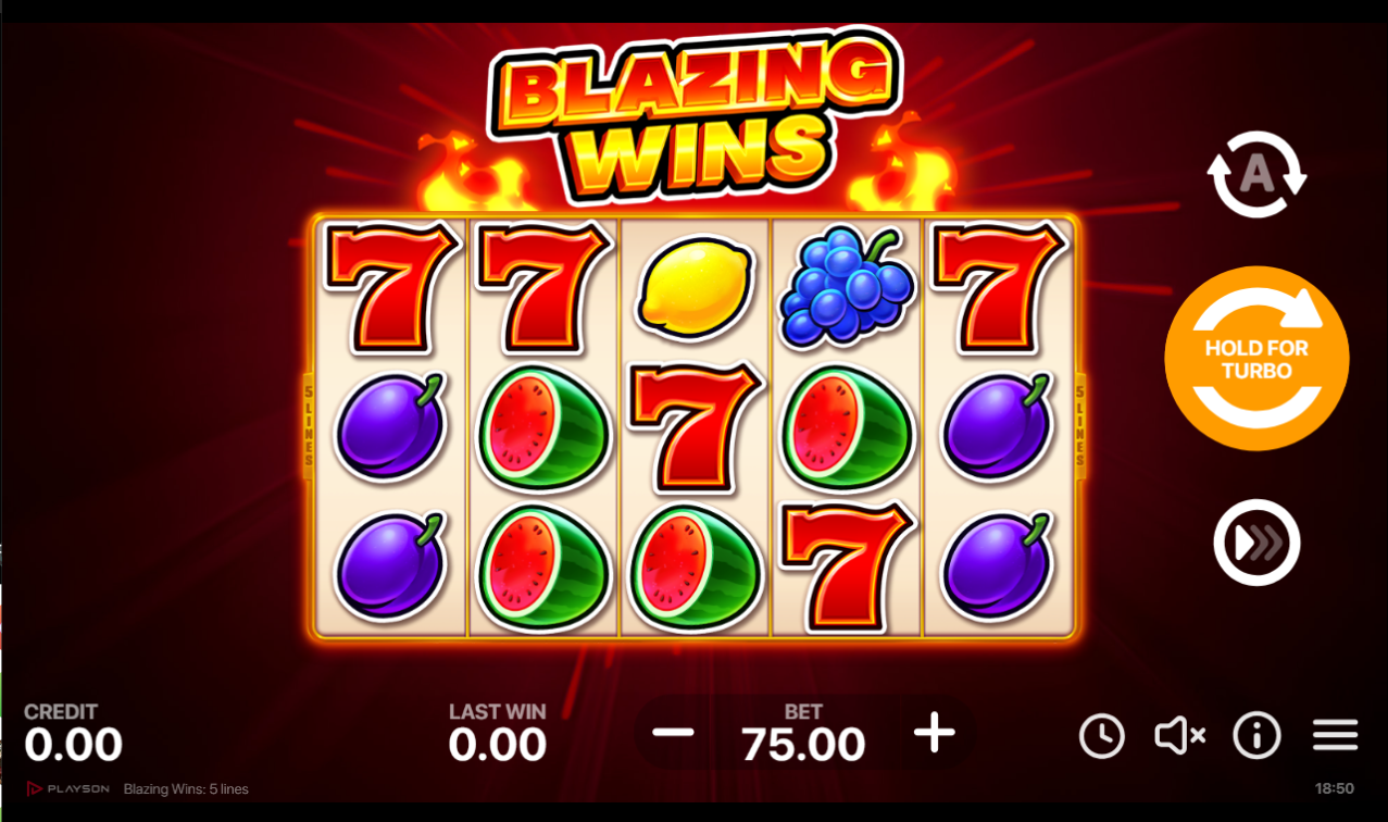 《Blazing Wins》PLS slot machine game detailed introduction