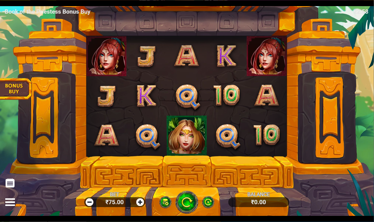 《Book Of The Priestess Bonus Buy》EVOPLAY slot machine game detailed introduction