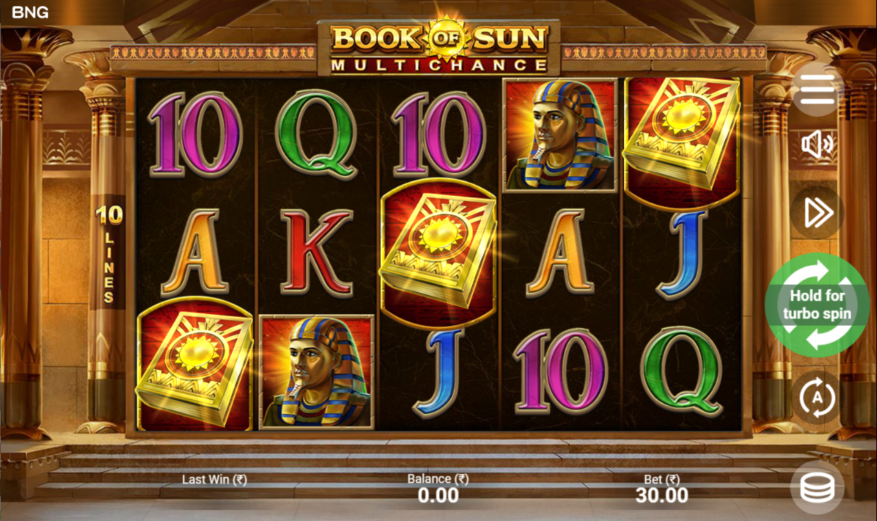 《Book of Sun Multichance》BNG slot machine game detailed introduction