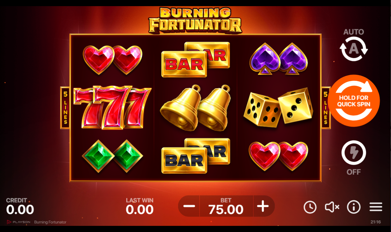 《Burning Fortunator》PLS slot machine game detailed introduction