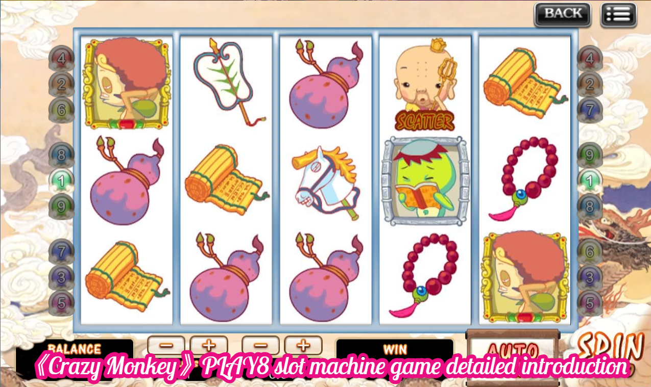 《Crazy Monkey》PLAY8 slot machine game detailed introduction