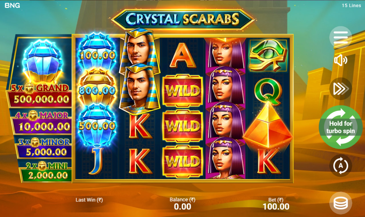 《Crystal Scarabs》BNG slot machine game detailed introduction