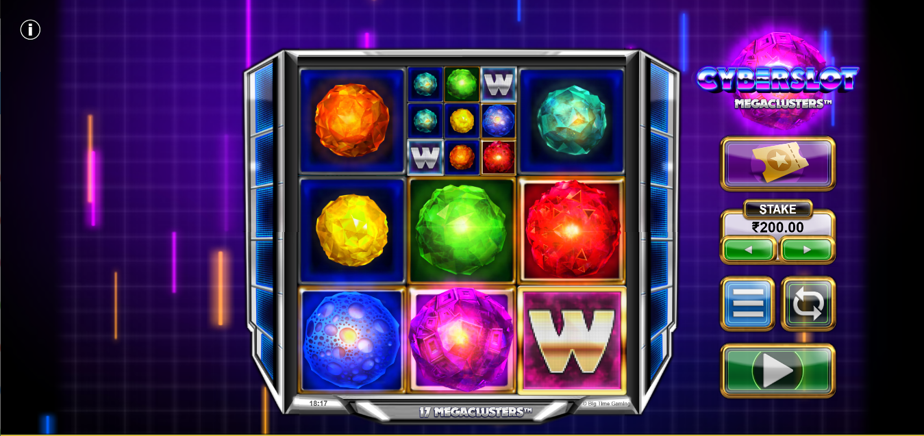 《Cyberslot Megaclusters》BTG slot machine game detailed introduction