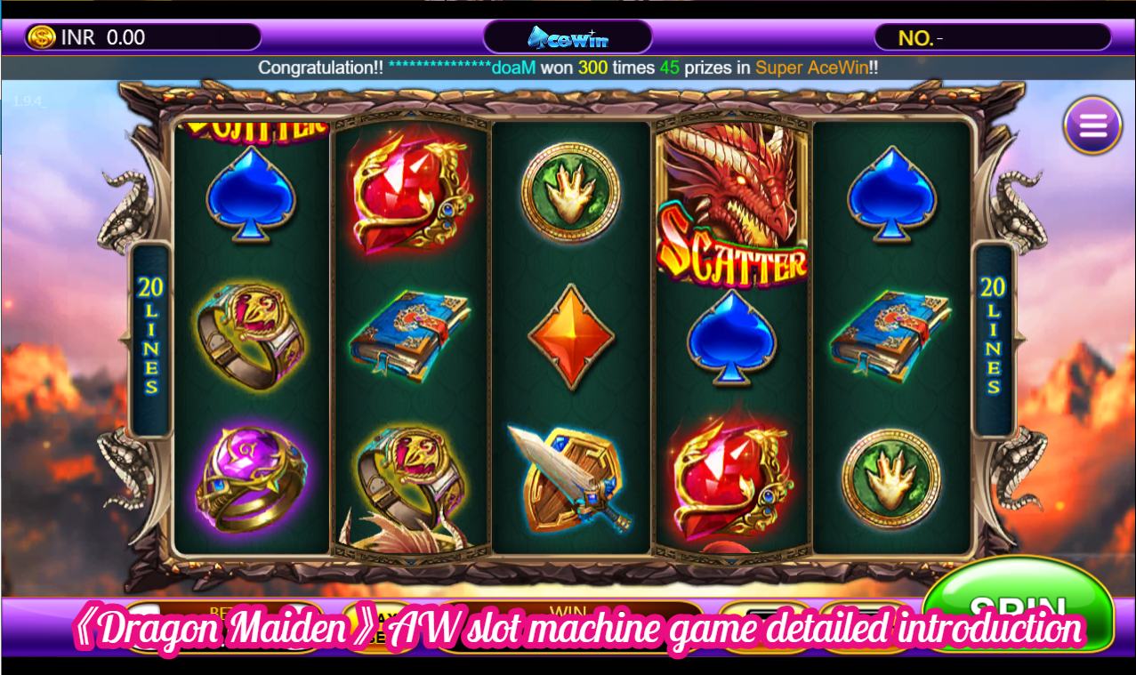 《Dragon Maiden》AW slot machine game detailed introduction