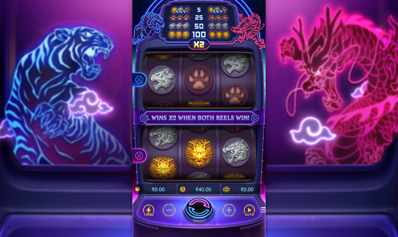 《Dragon Tiger Luck》PG slot machine game detailed introduction