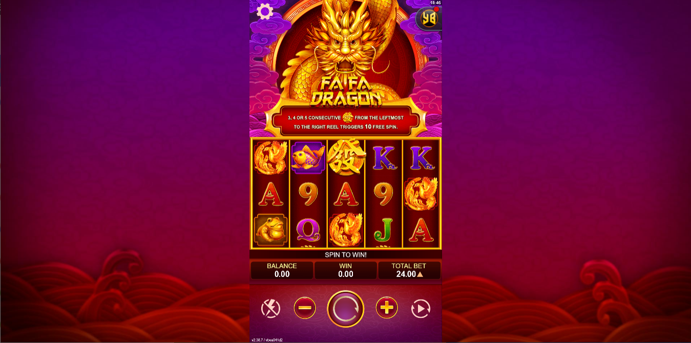《Fa Fa Dragon》YB slot machine game detailed introduction