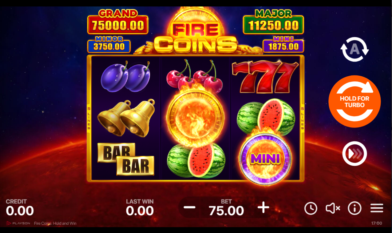 《Fire Coins Hold and Win》PLS slot machine game detailed introduction