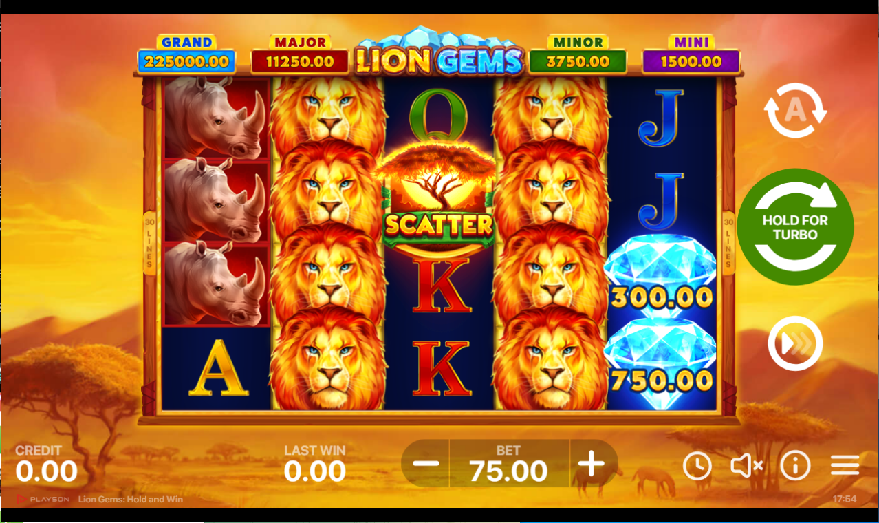 《Lion Gems Hold and Win》PLS slot machine game detailed introduction