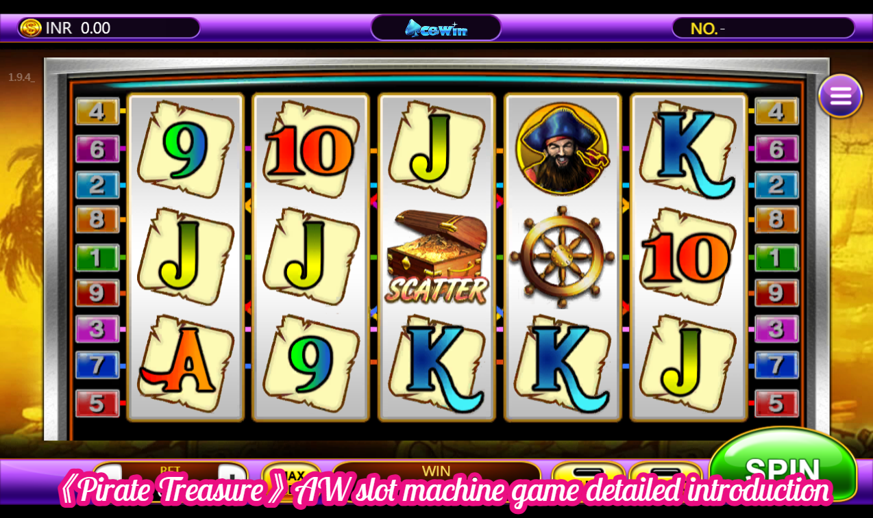 《Pirate Treasure》AW slot machine game detailed introduction