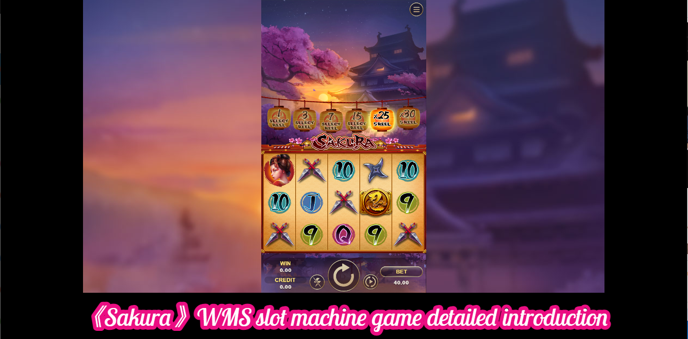 《Sakura》WMS slot machine game detailed introduction