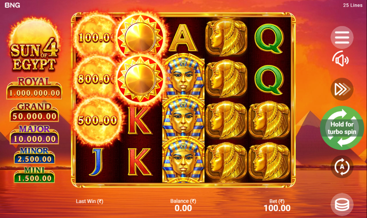 《Sun of Egypt 4》BNG slot machine game detailed introduction