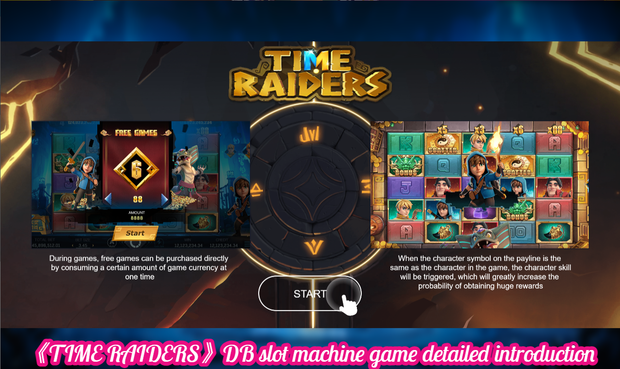 《TIME RAIDERS》DB slot machine game detailed introduction