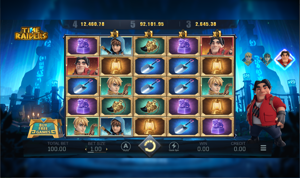 《TIME RAIDERS》DB slot machine game detailed introduction