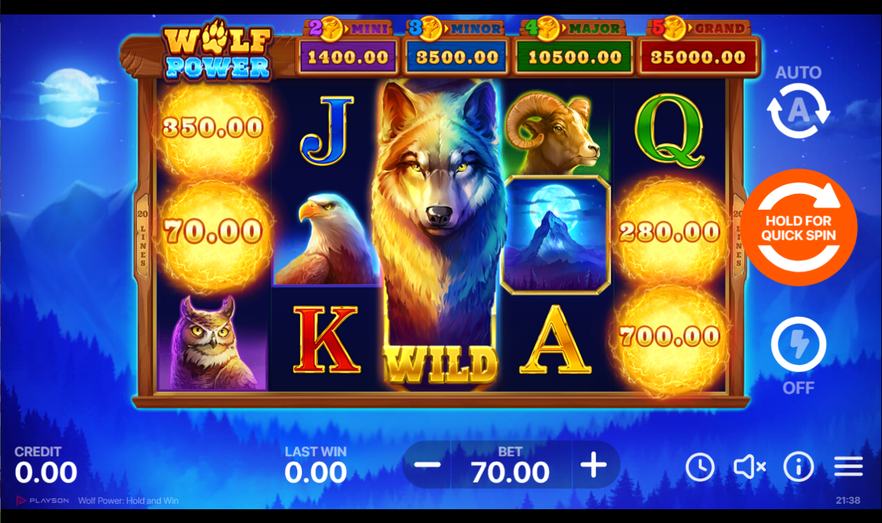 《Wolf Power Hold and Win》PLS slot machine game detailed introduction
