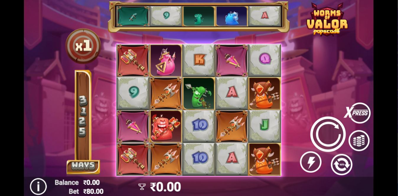 《Worms of Valor》AUX slot machine game detailed introduction